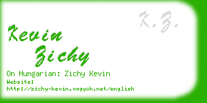 kevin zichy business card